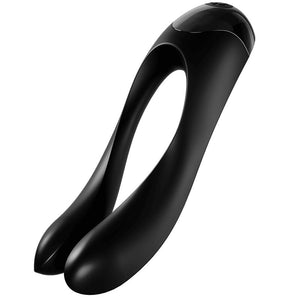 SATISFYER - CANDY CANE FINGER DIBRATTOR ORanssi SATISFYER VÄRI