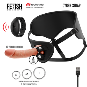 FETISH SUBMISSIVE CYBER STRAP - VALJAAT KAUKOSÄÄTIMEN DILDO WATCHME L TECHNOLOGY FETISH ALISTAVA KYBER STRAP