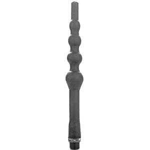 KÕIK MUST – HELMEGA DUŠI ANALSILIKOON 27 CM KÕIK MUST