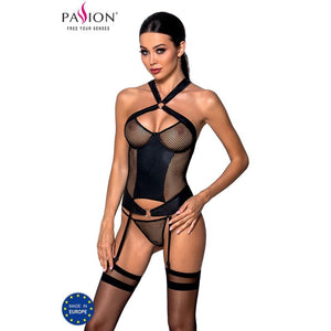 PASSION - CORSET EN CUIR ÉCOLOGIQUE AMANDA S/M PASSION FEMME