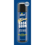 Pjur Back Door Comfort Anal Glide water-based lubricant 250ml with hyaluronic acid for smooth and long-lasting use.