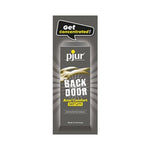 PJUR Back Door Anal Comfort Serum 1.5 ml, protective film, reduces sensitivity, no lidocaine or benzocaine, condom safe.