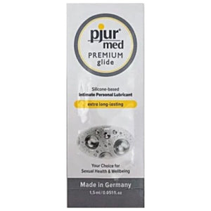 PJUR Med Silicone Lubricant 1.5ml, long-lasting, skin-friendly, made in Germany, premium quality personal glide.