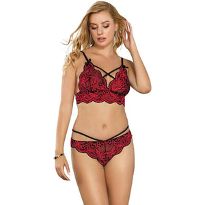 SUBBLIME – SET ZWEITEILIGES SET, SPITZENTOP UND HÖSCHE S/M SUBBLIME-SETS