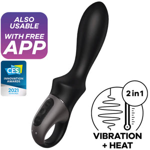 SATISFYER - HEAT CLIMAX ANAL VIBRATOR APP BLACK SATISFYER CONNECT