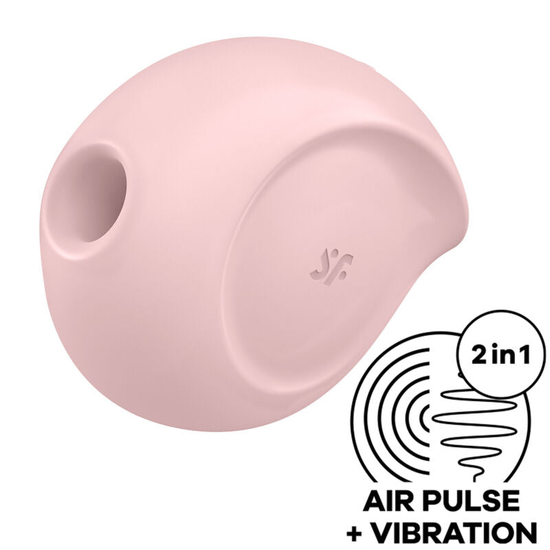 APMIERINĀTĀJS — SUGAR RUSH AIR PULSE STIMULĀTORS UN VIBRATORS rozā krāsā