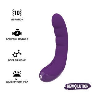 REWOLUTION - REWOCURVY RECHARGEABLE FLEXIBLE VIBRATOR REWOLUTION