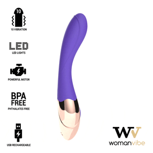 WOMANVIBE - SŁONECZNY SILIKONOWY WIBRATOR ŁADOWANY WOMANVIBE