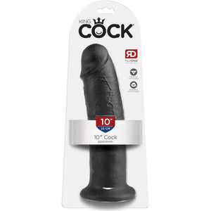 KING COCK - 10 DILDO BLACK 25 CM - LoveYou.lv