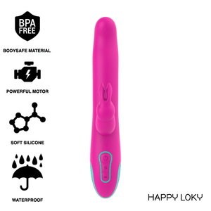 HAPPY LOKY - PLUTO RABIT VIBRATTOR & ROTATOR WATCHME LANGATON TEKNOLOGIA YHTEENSOPIVA HAPPY LOKY