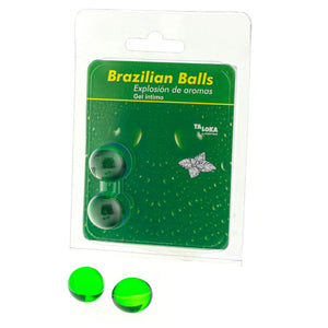 TOLOKA - 2 BOULES BRÉSILIENNES GEL INTIME MENTHE TOLOKA