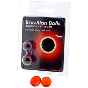 TALOKA - 2 BRAZILIAN BALLS HOT & COLD EFFECT EXCITING GEL TALOKA