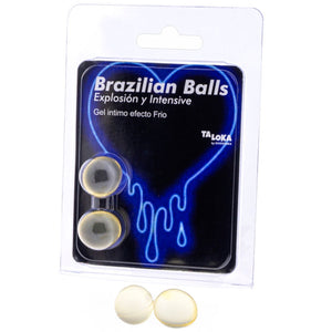 TALOKA - 2 BRAZILIAN BALLS COLD & VIBRATION EFFECT EXCITING GEL TALOKA