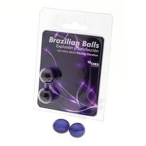TALOKA - 2 BRAZILIAN BALLS ELECTRIC VIBRATING EFFECT EXCITING GEL TALOKA