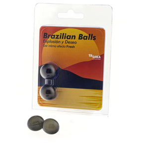 TOLOKA - 2 BOULES BRÉSILIENNES GEL EXCITANT EFFET FRAIS TOLOKA