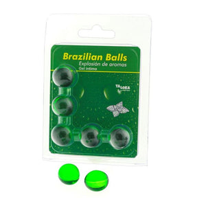 TOLOKA - 5 BRASILIANISCHE KUGELN MINT INTIM GEL TOLOKA