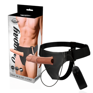 HARNESS ATTRACTION - GREGORY HOLLOW RNES WITH VIBRATOR 16.5 CM -O- 4.3 CM HARNESS ATTRACTION