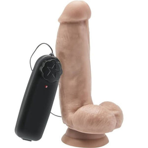 GET REAL - DILDO 12 CM WITH BALLS VIBRATOR SKIN GET REAL