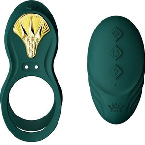 ZALO - BAYEK VIBRATING COUPLES RING GREEN ZALO