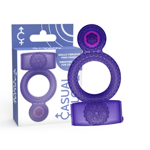 CASUAL LOVE - RING VIBRATING DOUBLE PLEASURE PURPLE CASUAL LOVE