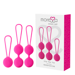 MORESSA - OSIAN SET PREMIUM SILICONE PINK (Osian One - 51 g | Osian Two - 101 g | Osian Three 85 g) MORESSA