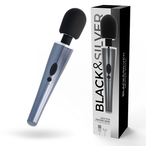 BLACK&SILVER - DEXTER MASSAGE WAND BLACK&SILVER