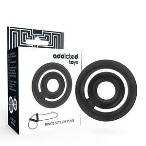 ADDICTED TOYS - POTENZ- C-RING PENIS BLACK ADDICTED TOYS