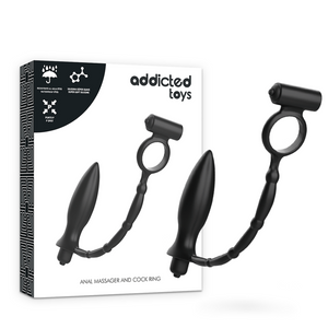 ADDICTED TOYS - ANAL PLUG WITH VIBRATORY RING ADDICTED TOYS