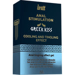 INTT Greek Kiss 15ml anal stimulation gel for enhanced pleasure and tingling effect in intimate encounters.