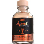 INTT Aperol massage gel bottle with warm effect, ideal for enhancing intimate moments with massage and oral use.