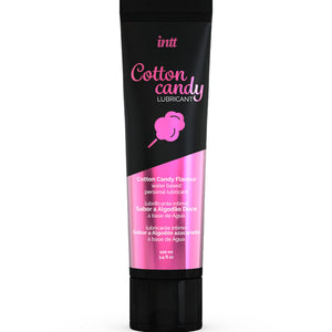 INTT Cotton Candy vesipohjainen liukaste 100 ml makealla puuvillan aromilla, syötävä, yhteensopiva kondomien ja seksilelujen kanssa