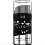 INTT Silk Hands Dry Effect Lubricant 15ml bottle with concentrated silicone formula for smooth, long-lasting lubrication.