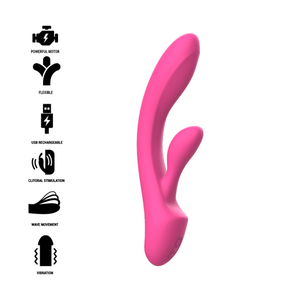 INTENSE - LUIGI RABIT VIBRATOR PINK LIQUID SILICONE INTENSE FUN