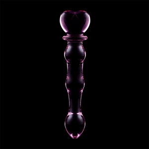 NEBULA SERIES BY IBIZA - MODEL 21 DILDO BOROSILICATE GLASS CLEAR 20.5 CM -O- 3.5 CM NEBULA SERIES BY IBIZA