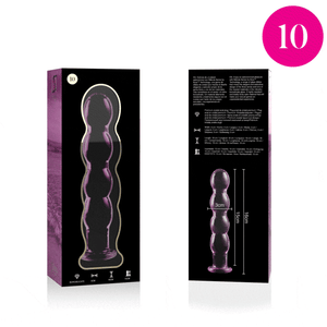 NEBULA-SARJA, IBIZA - MALLI 10 DILDO BOROSILIKAATTILASI KIRKKAA 16,5 CM -O- 3,5 CM NEBULA SARJA, IBIZA