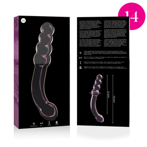 IBIZA NEBULA-SARJA - MALLI 14 DILDO BOROSILIKAATTILASI KIRKKAA 18,5 CM -O- 3 CM NEBULA-SARJA, IBIZA