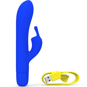 B SWISH - VIBRATEUR RECHARGEABLE CLASSIQUE BWILD BUNNY INFINITE BLEU SILICONE B SWISH