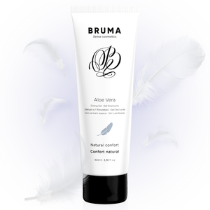 BRUMA Aloe Vera Sliding Gel Natural Comfort 100ml tuub sulgede disainiga, intiimne määrdetoode.