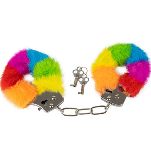 SPENCER und FLEETWOOD – HANDSCHELLEN AUS METALL MIT REGENBOGENGEFÜTTERT SPENCER & FLEETWOOD