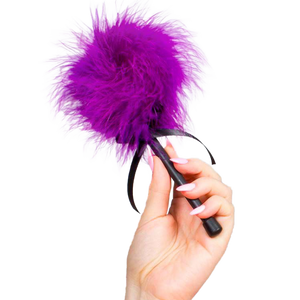 SECRETPLAY - RÓŻOWY FIOLETOWY MARABOU DUSTER SECRETPLAY 100% FETYSTY