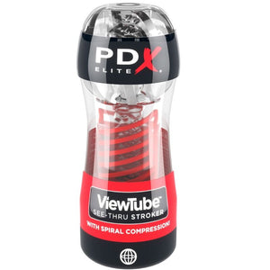 PDX ELITE - STROKER VIEWTUBE 2 SPIRALE COMPRESSION TRANSPARENTE PDX ELITE