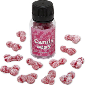 DIABLO PICANTE - CANDY SEXY JAR OF 12 STRAWBERRY-CHERRY FLAVOR GUMMIES DIABLO PICANTE