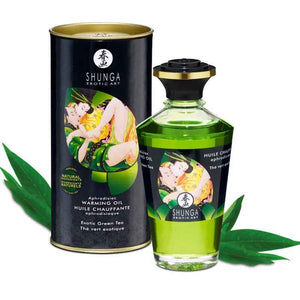 SHUNGA - ORGANIC VIHREÄ TEE LÄMPÖVAIKUTUSHIERONTAÖLJY 100 ML - LoveYou.lv