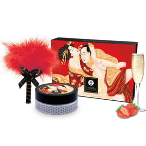 SHUNGA - STRAWBERRY EDIBLE MASSAGE POWDER KIT SHUNGA BODY POWER