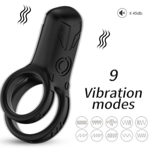 ARMONY - DOUBLE RING VIBRATOR BLACK ARMONY FOR HIM