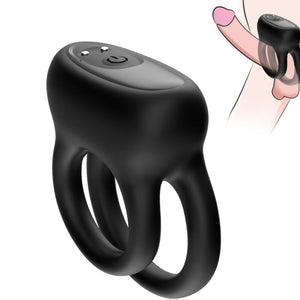 ARMONY - DOUBLE RING VIBRATOR BLACK ARMONY FOR HIM