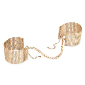 BIJOUX - DÉSIR MÉTALLIQUE GOLDEN METAL MESH HANDBOJDER - LoveYou.lv