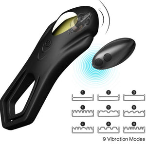 ARMONY - VIBRATEUR ROADSTER DOUBLE ANNEAU TÉLÉCOMMANDE NOIR ARMONY POUR LUI
