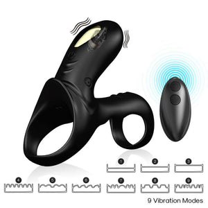 ARMONY - RANGER DOUBLE VIBRATOR RING FOR COUPLES BLACK ARMONY FOR HIM