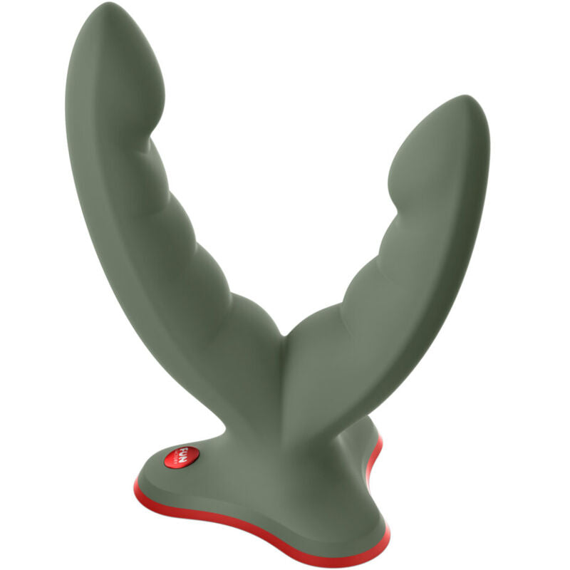 FUN FACTORY - ДВОЙНОЙ ДИЛДО И МАССАЖЕР RYDE ЗЕЛЕНЫЙ